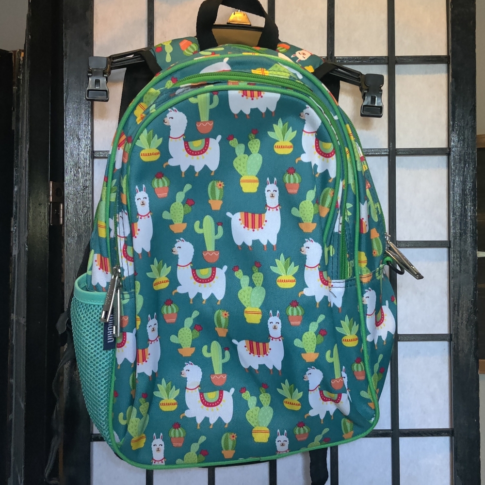 ⭐3 For $21⭐ Llama and Cactus Kids Backpack - Teal
